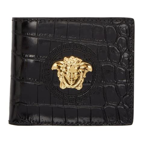 versace long wallet mens|Versace signature for men.